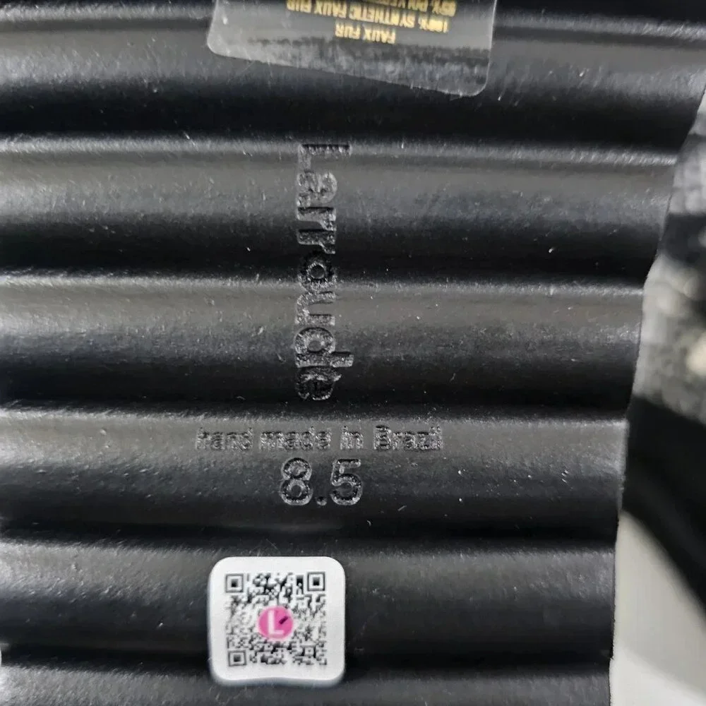 Larroude Black and White Tweed Lace-Up Ankle Booties - Picture 11 of 12